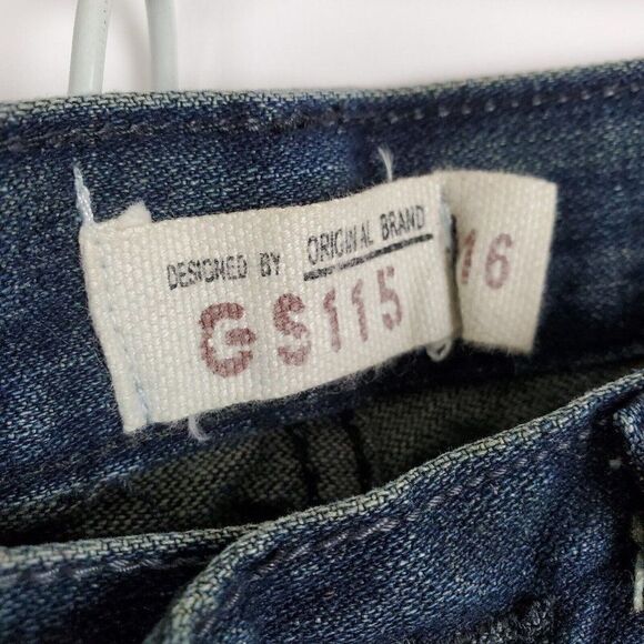 GS115 Doheny Slim Fit Dark Wash Denim Blue Jeans Boys sz 16 - Picture 3 of 7